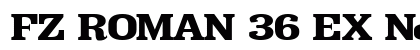 FZ ROMAN 36 EX Normal Font Preview