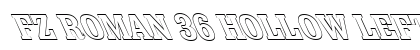 FZ ROMAN 36 HOLLOW LEFTY Normal font free download