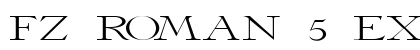 FZ ROMAN 5 EX Normal font free download