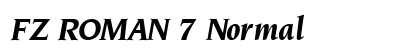 FZ ROMAN 7 Normal font free download
