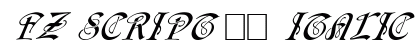 FZ SCRIPT 14 ITALIC Normal Font FZ SCRIPT 14 ITALIC Normal Font Preview