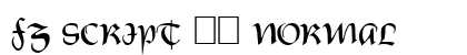 FZ SCRIPT 19 Normal font free download