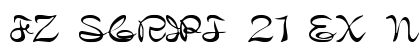 FZ SCRIPT 21 EX Normal font free download