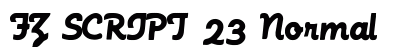 FZ SCRIPT 23 Normal font free download