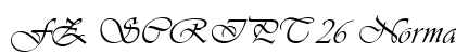 FZ SCRIPT 26 Normal font free download