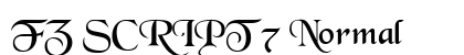 FZ SCRIPT 7 Normal font free download