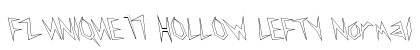 FZ UNIQUE 17 HOLLOW LEFTY Normal font free download