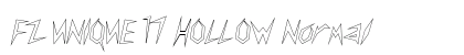 FZ UNIQUE 17 HOLLOW Normal Font Preview