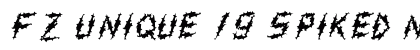 FZ UNIQUE 19 SPIKED Normal Font Preview