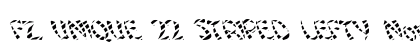 FZ UNIQUE 22 STRIPED LEFTY Normal Font FZ UNIQUE 22 STRIPED LEFTY Normal Font Preview