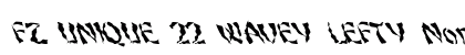FZ UNIQUE 22 WAVEY LEFTY Normal Font Preview