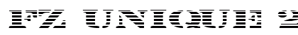 FZ UNIQUE 25 STRIPED EX Normal Font Preview