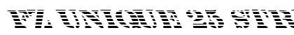 FZ UNIQUE 25 STRIPED LEFTY Normal Font Preview