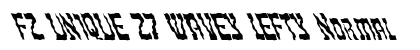 FZ UNIQUE 27 WAVEY LEFTY Normal font free download
