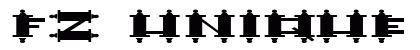 FZ UNIQUE 48 EX Normal Font Preview