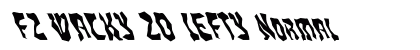 FZ WACKY 20 LEFTY Normal Font Preview