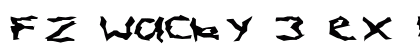 FZ WACKY 3 EX Normal Font FZ WACKY 3 EX Normal Font Preview