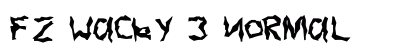 FZ WACKY 3 Normal Font FZ WACKY 3 Normal Font Preview