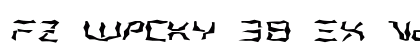 FZ WACKY 38 EX Normal Font FZ WACKY 38 EX Normal Font Preview