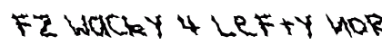 FZ WACKY 4 LEFTY Normal Font FZ WACKY 4 LEFTY Normal Font Preview