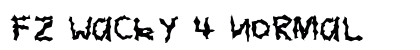 FZ WACKY 4 Normal font free download