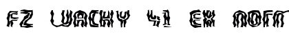 FZ WACKY 41 EX Normal font free download
