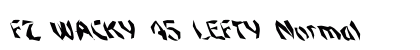 FZ WACKY 45 LEFTY Normal Font Preview