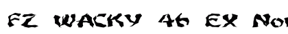 FZ WACKY 46 EX Normal Font Preview