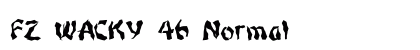 FZ WACKY 46 Normal font free download