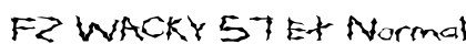 FZ WACKY 57 EX Normal Font Preview