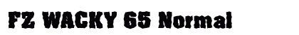 FZ WACKY 65 Normal font free download