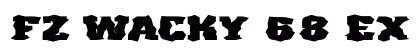 FZ WACKY 68 EX Normal Font Preview