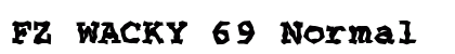 FZ WACKY 69 Normal Font Preview