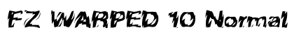 FZ WARPED 10 Normal font free download