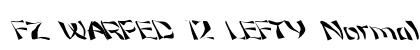 FZ WARPED 12 LEFTY Normal font free download