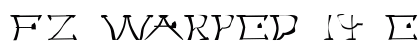 FZ WARPED 14 EX Normal Font Preview