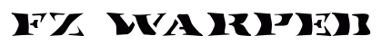 FZ WARPED 17 EX Normal font free download