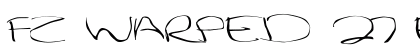 FZ WARPED 27 EX Normal font free download