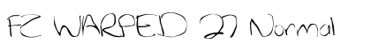 FZ WARPED 27 Normal font free download