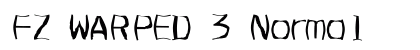 FZ WARPED 3 Normal font free download
