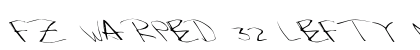 FZ WARPED 32 LEFTY Normal Font Preview