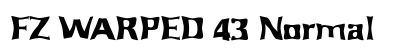 FZ WARPED 43 Normal font free download
