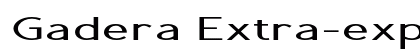 Gadera Extra-expanded Bold Preview
