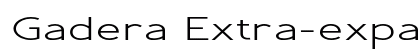 Gadera Extra-expanded Regular font free download