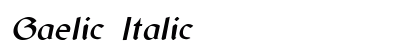 Gaelic Italic Preview