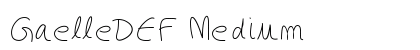 GaelleDEF Medium font free download