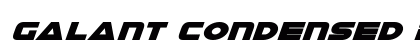 Galant Condensed Italic Condensed Italic Font Preview