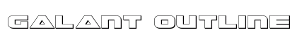 Galant Outline Outline Font Preview