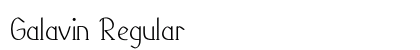 Galavin Regular font free download