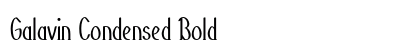 Galavin Condensed Bold Preview